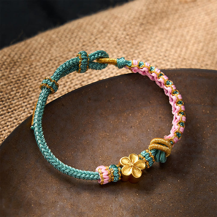 Buddha Stones Verstelbare Armband met gevlochten touwknoop - image 14