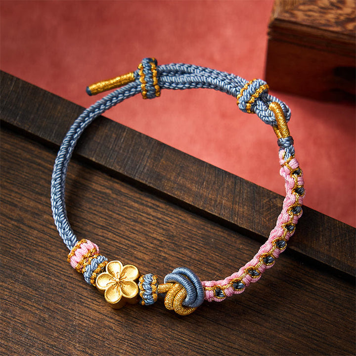 Buddha Stones Verstelbare Armband met gevlochten touwknoop - image 33