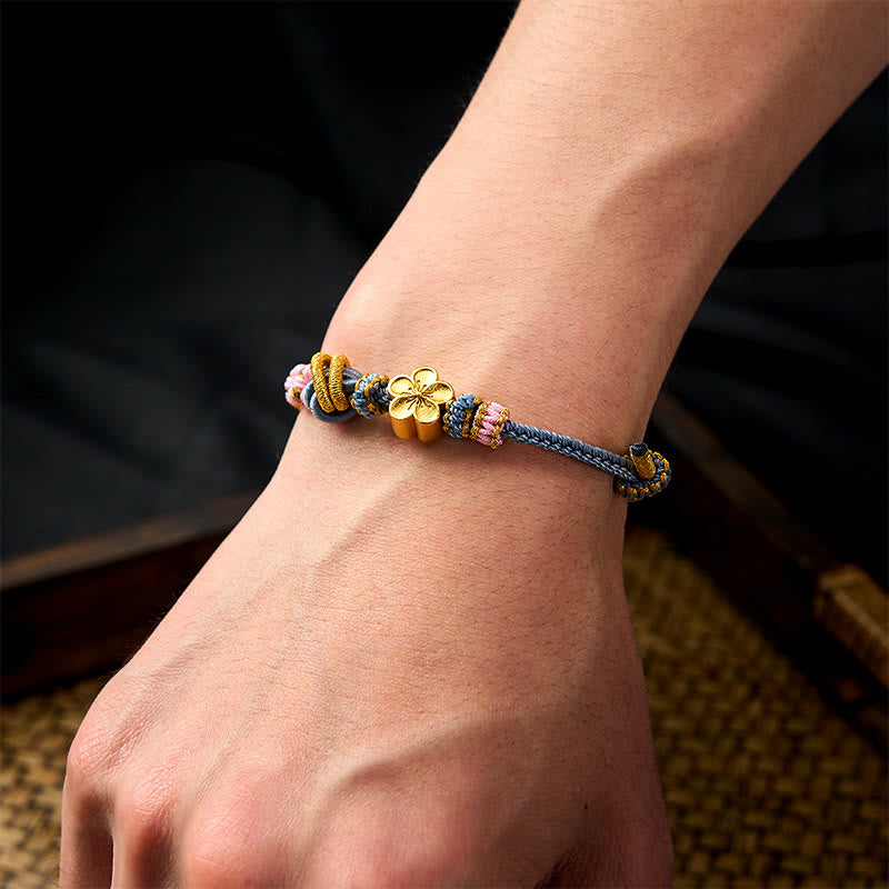 Buddha Stones Verstelbare Armband met gevlochten touwknoop - image 37