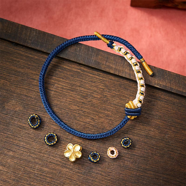 Buddha Stones Verstelbare Armband met gevlochten touwknoop - image 19