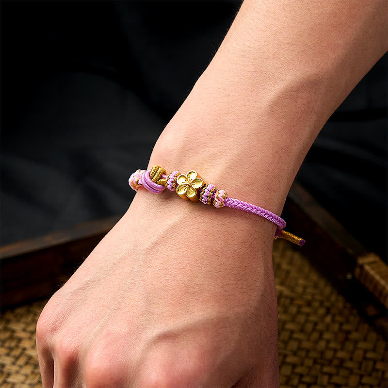 Buddha Stones Verstelbare Armband met gevlochten touwknoop - image 31