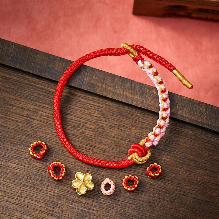 Buddha Stones Verstelbare Armband met gevlochten touwknoop - image 4
