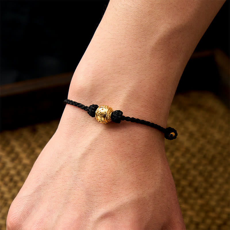 Buddha Stones Handgeweven rode koord kracht Om Mani Padme Hum verstelbare doe-het-zelf Armband - image 20