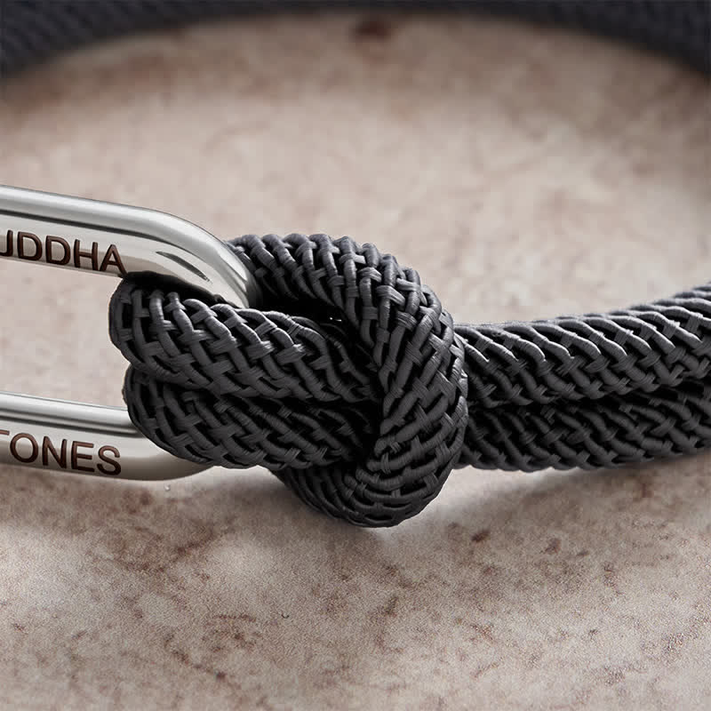 Buddha Stones Armband van titaniumstaal met sluiting - image 13
