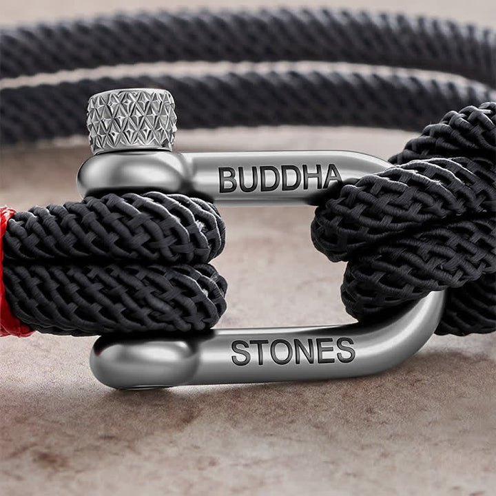 Buddha Stones Armband van titaniumstaal met sluiting - image 12