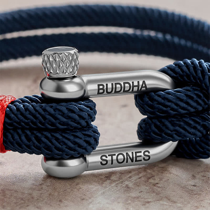 Buddha Stones Armband van titaniumstaal met sluiting - image 3