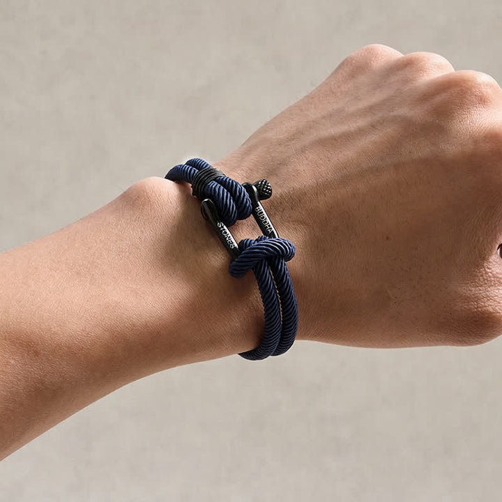 Buddha Stones Armband met titanium stalen sluiting en versterkte Armband - image 4