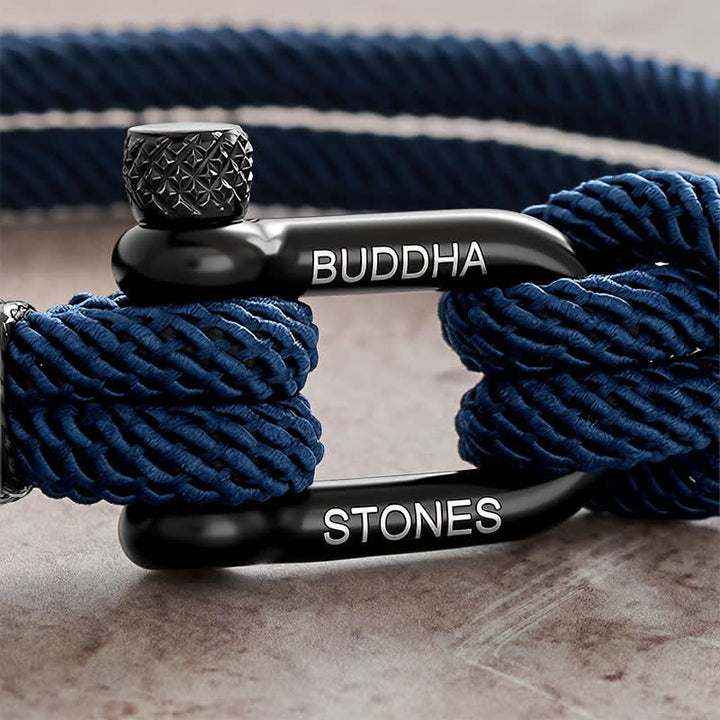 Buddha Stones Armband met titanium stalen sluiting en versterkte Armband - image 2