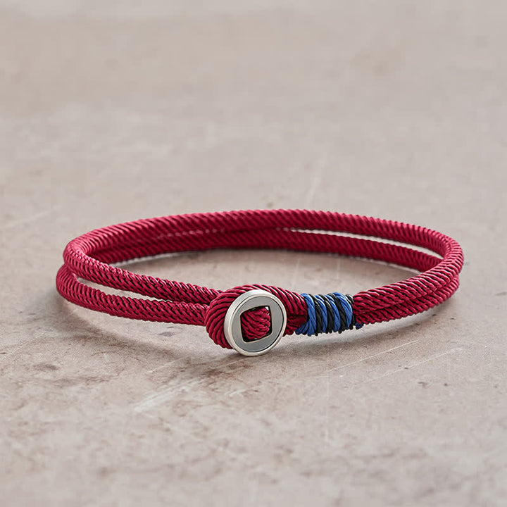 Buddha Stones 925 Sterling Zilveren Dubbele Wikkelknop Armband - image 1