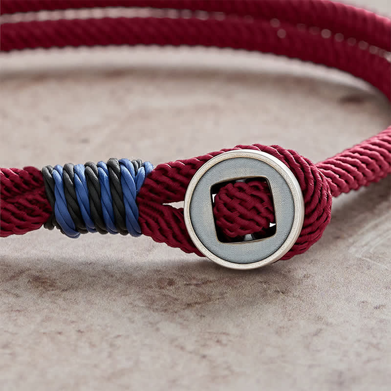 Buddha Stones 925 Sterling Zilveren Dubbele Wikkelknop Armband - image 4