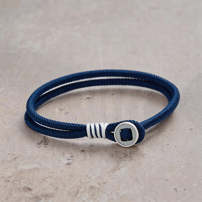 Buddha Stones 925 Sterling Zilveren Dubbele Wikkelknop Armband - Marineblauw - Polsomtrek: 7,9–8,2 inch (20–21 cm) - image 13