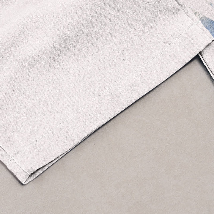 Buddha Stones Damesbroek van 100% Cotton met elegant irispatroon, elastische Taille en Zakken. - image 1