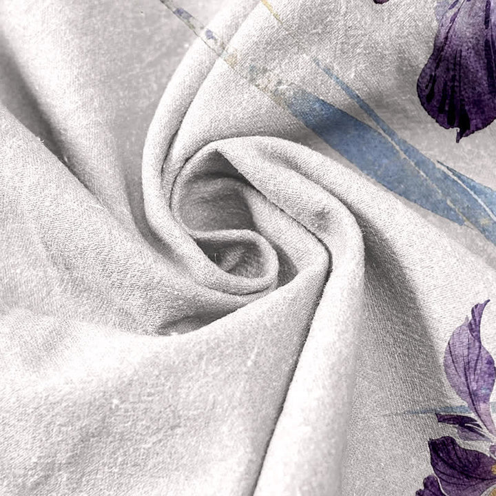 Buddha Stones Damesbroek van 100% Cotton met elegant irispatroon, elastische Taille en Zakken. - image 2