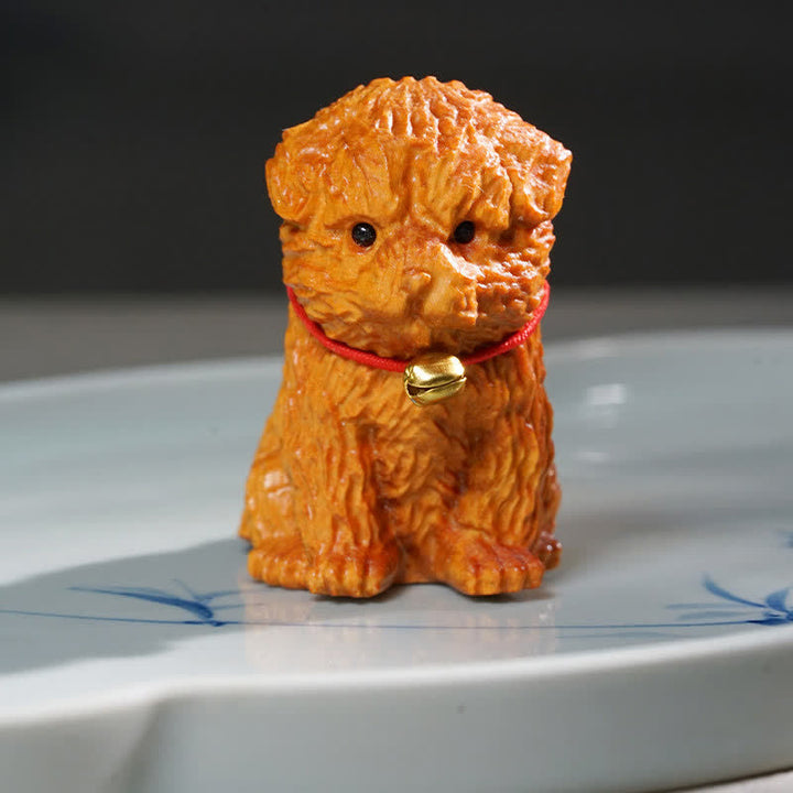 Buddha Stones Sandelhout Hond Vrede Schattig Dier Decoratie - image 2