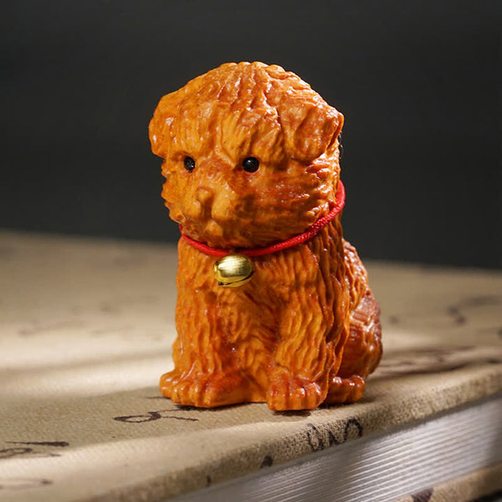 Buddha Stones Sandelhout Hond Vrede Schattig Dier Decoratie - image 1