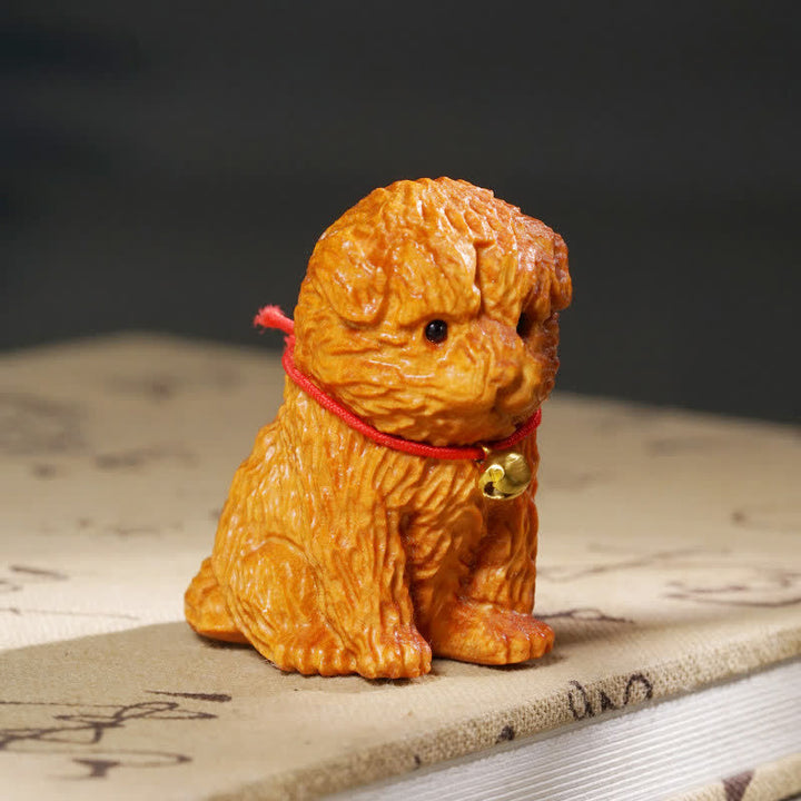 Buddha Stones Sandelhout Hond Vrede Schattig Dier Decoratie - Hond - image 0