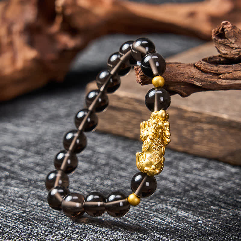 Buddha Stones PiXiu Ice Obsidian Armband - image 2