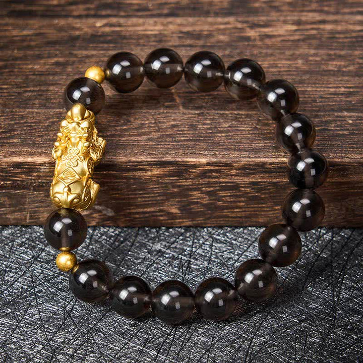 Buddha Stones PiXiu Ice Obsidian Armband - image 3