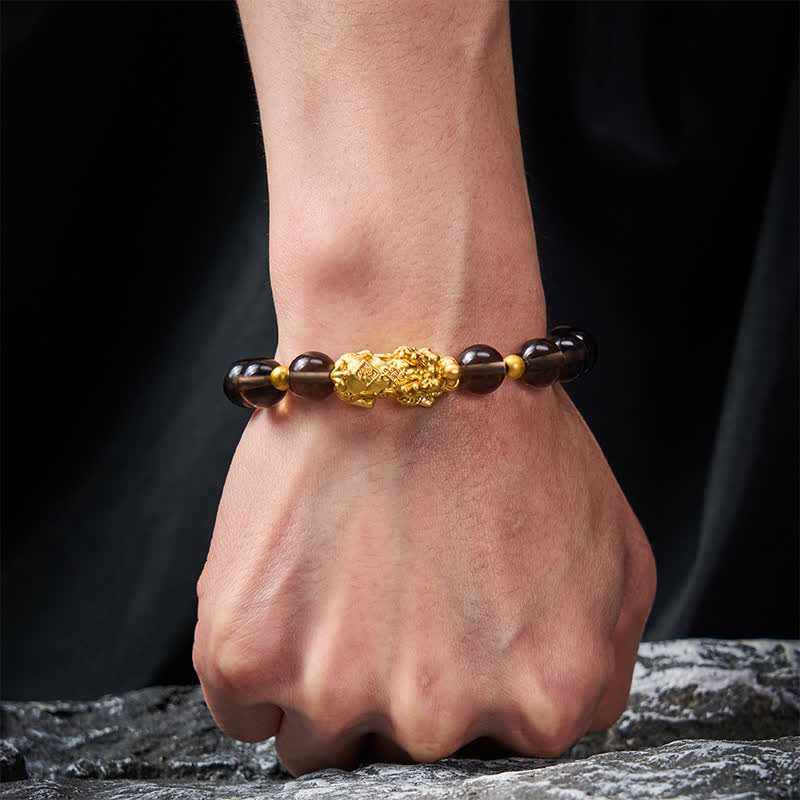 Buddha Stones PiXiu Ice Obsidian Armband - image 4