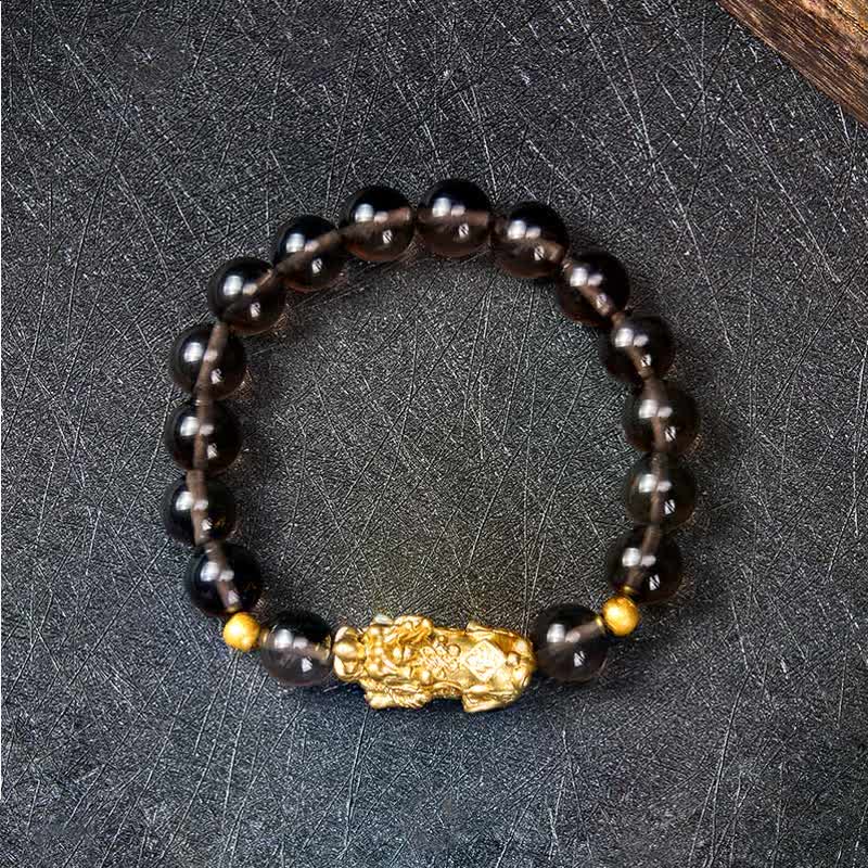 Buddha Stones PiXiu Ice Obsidian Armband - image 1