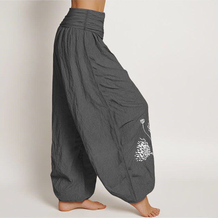 Buddha Stones 100% Cotton voor dames met elastische Taille en botanisch patroon - image 12