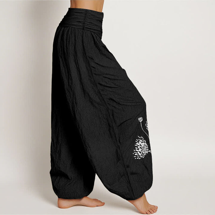Buddha Stones 100% Cotton voor dames met elastische Taille en botanisch patroon - image 6