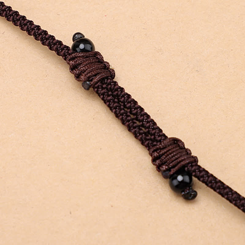 Buddha Stones Groene agaat, rode agaat, balans, gevlochten ovale Ketting - image 16