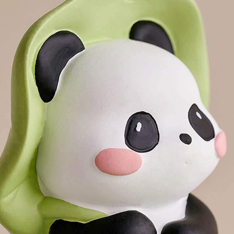 Buddha Stones Telefoonstandaard met lotusbloem en panda van hars, schattige dierendecoratie - image 22