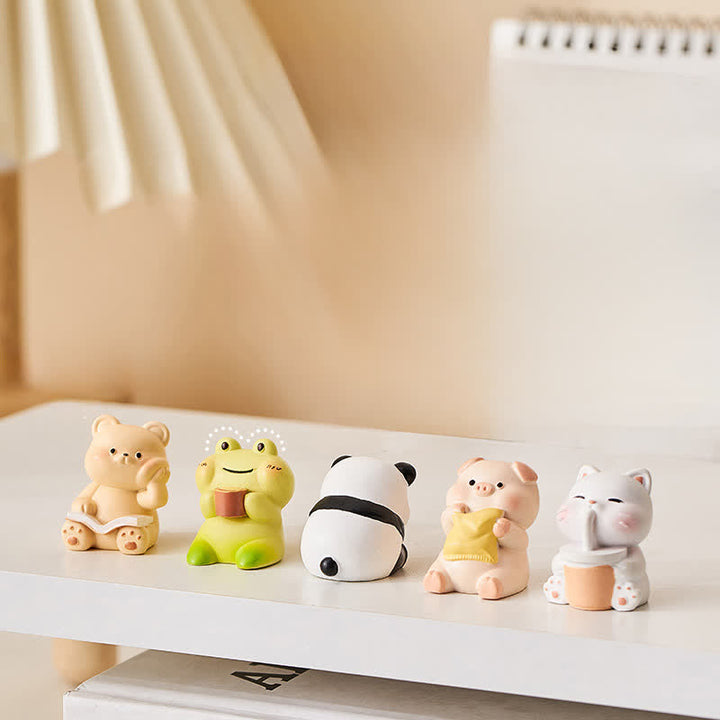 Buddha Stones Hars Kawaii Dieren Schommelstoel Comfortabele Bureaudecoratie - image 15