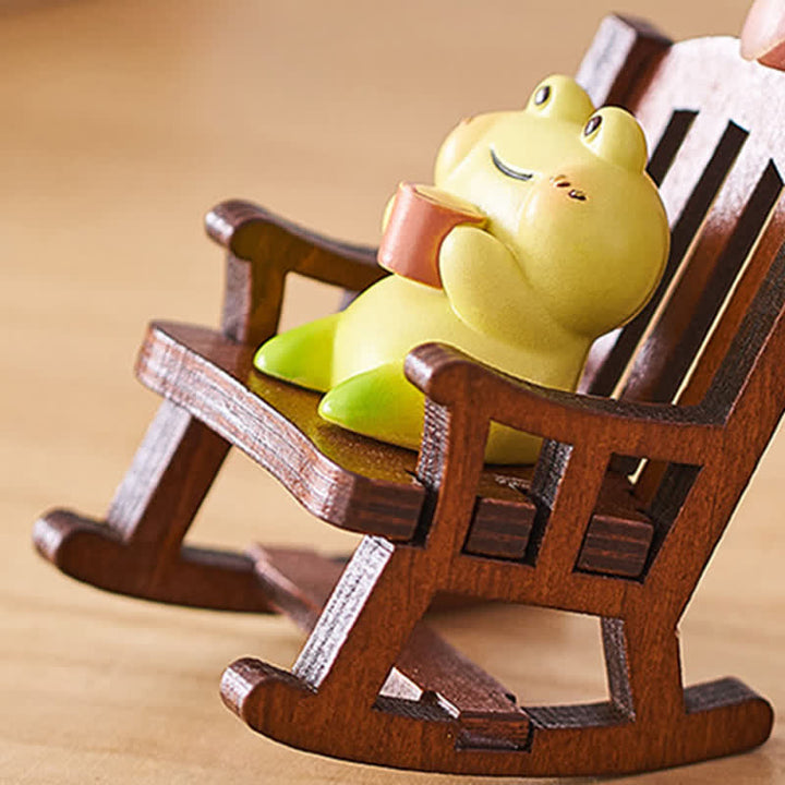 Buddha Stones Hars Kawaii Dieren Schommelstoel Comfortabele Bureaudecoratie - image 2