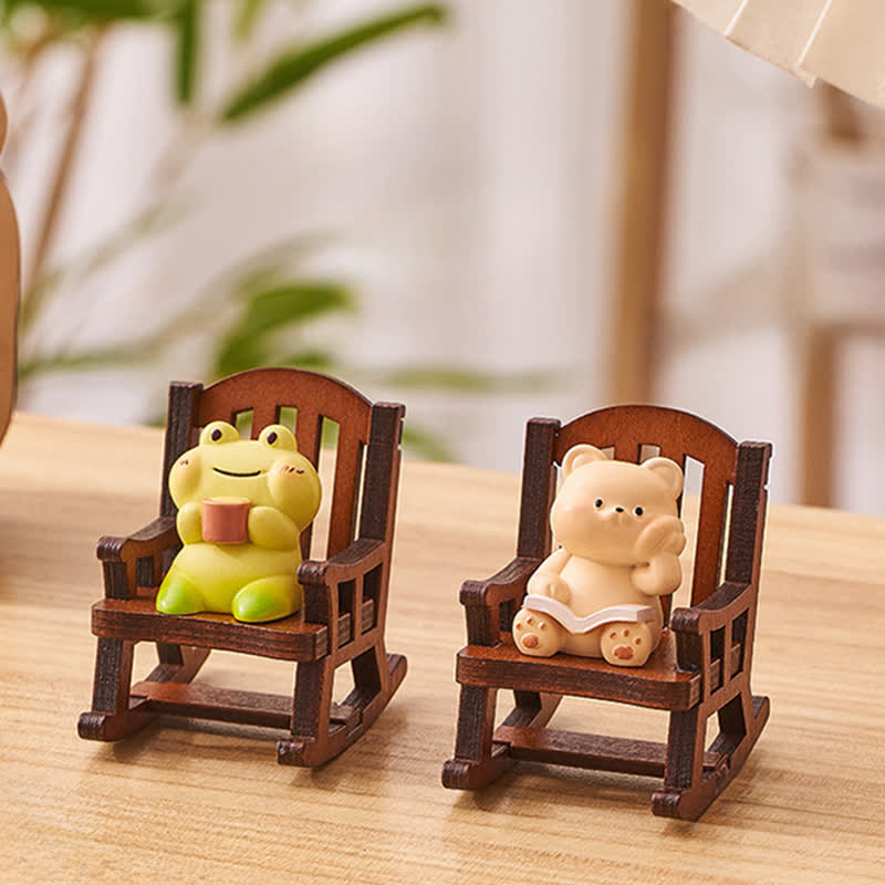 Buddha Stones Hars Kawaii Dieren Schommelstoel Comfortabele Bureaudecoratie - image 3
