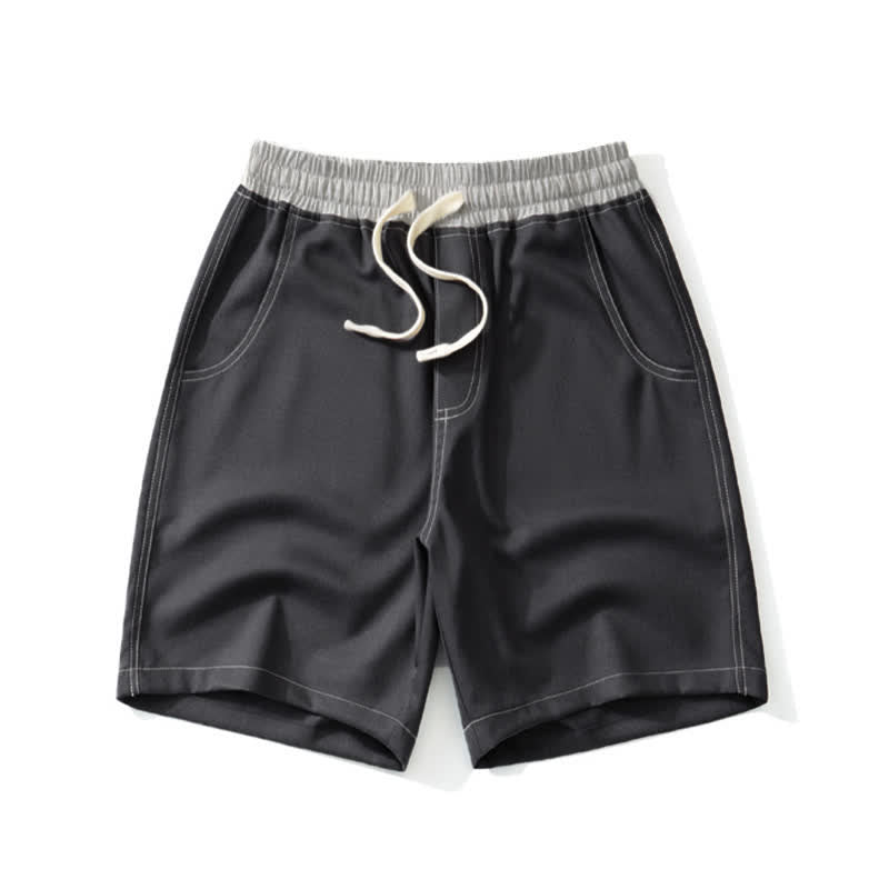 Buddha Stones Zomerse casual sportieve herenshorts met trekkoord en zak - Donkergrijs - US/UK/AU42, EU52 (3XL) - image 0