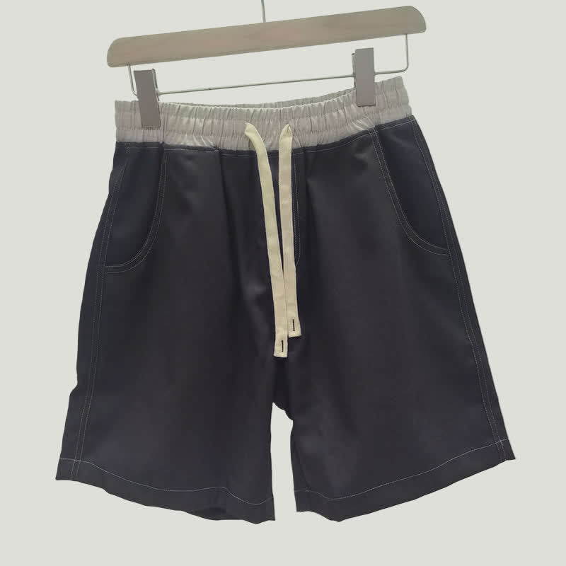 Buddha Stones Zomerse casual sportieve herenshorts met trekkoord en zak - Marine - US/UK/AU42, EU52 (3XL) - image 1