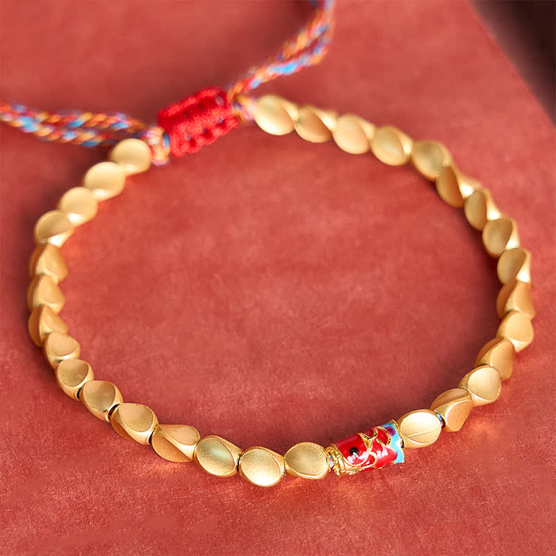 Buddha Stones Vintage etnische Armband met koperen koi-vismotief - image 10