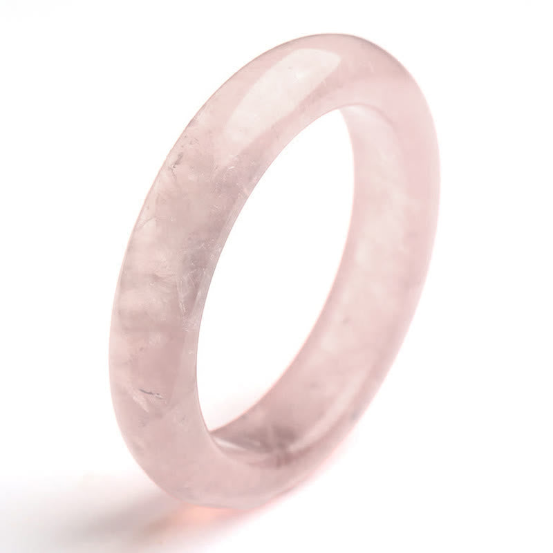 Buddha Stones Bangle-armband met symbool van liefde en zorgzaamheid van natuurlijke rozenkwarts - image 10