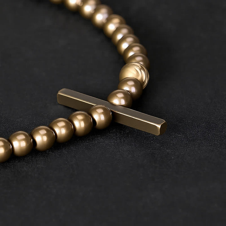 Buddha Stones Helende Armband van messing met kleine ronde kralen van 4 mm - image 3