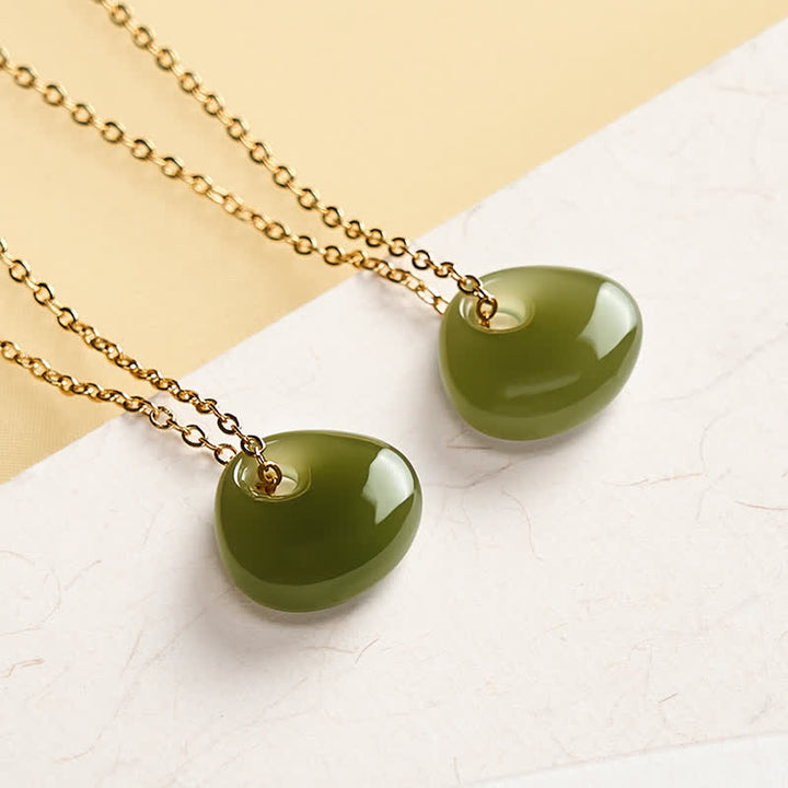 Buddha Stones Jade Kinderslot Geluk Mini Hanger Ketting - image 3