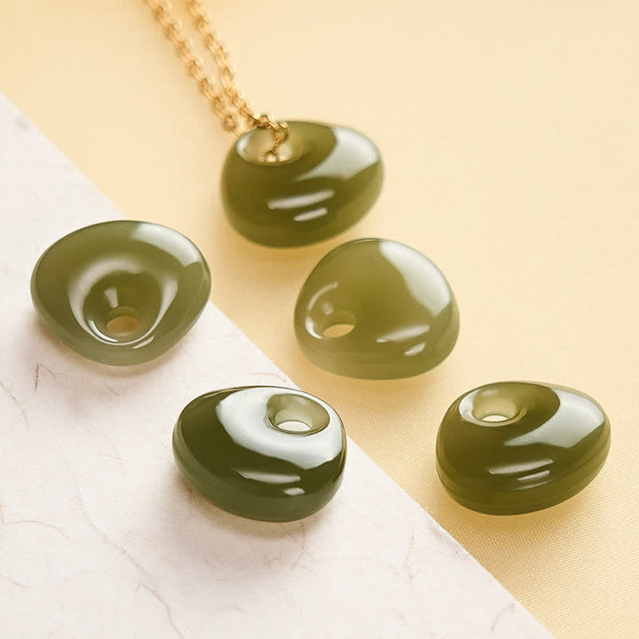Buddha Stones Jade Kinderslot Geluk Mini Hanger Ketting - image 5