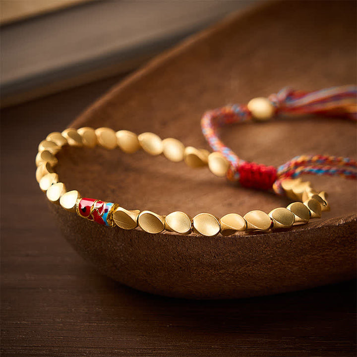 Buddha Stones Vintage etnische Armband met koperen koi-vismotief - image 3