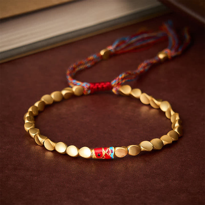 Buddha Stones Vintage etnische Armband met koperen koi-vismotief - 7,9 inch (20 cm) - image 0