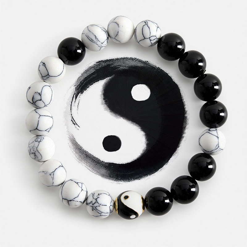 Buddha Stones Koperen Yin Yang Balance Tibetaanse ronde Armband - Yin Yang (Balans ♥ Harmonie) - image 0