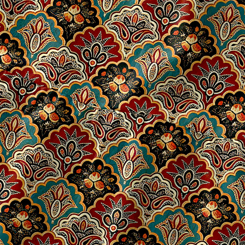Buddha Stones Zomerse casual vintage Perzische bloemenprint Mouwloos Midi -jurk voor dames met Zakken - image 1