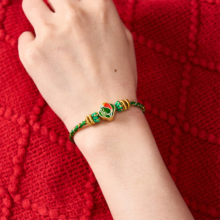 Buddha Stones Handgeweven touwarmband met Koi- Armband - image 10