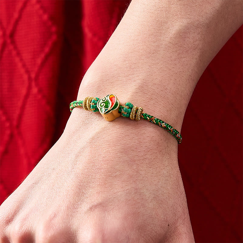 Buddha Stones Handgeweven touwarmband met Koi- Armband - image 4