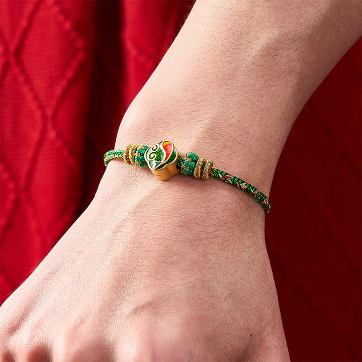Buddha Stones Handgeweven touwarmband met Koi- Armband - image 4