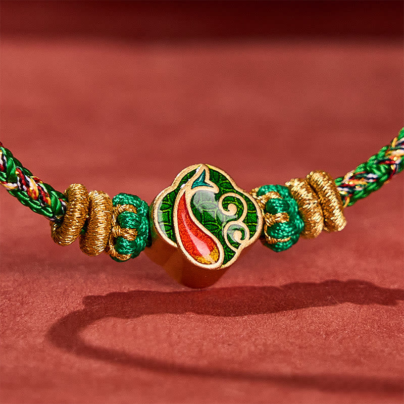 Buddha Stones Handgeweven touwarmband met Koi- Armband - image 12