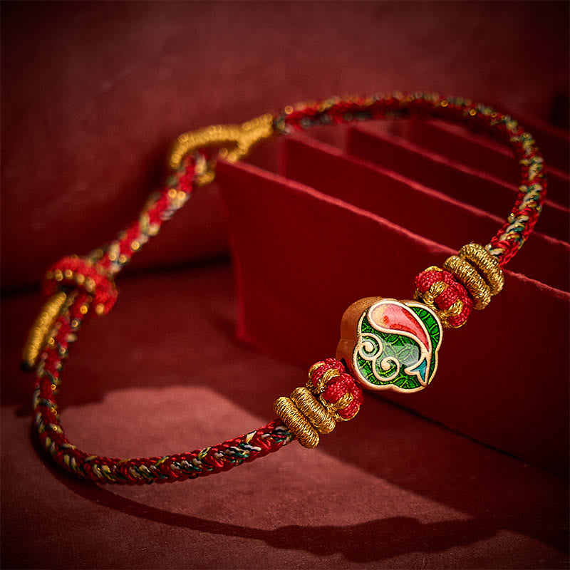 Buddha Stones Handgeweven touwarmband met Koi- Armband - Rood (Polsomtrek: 5,51-7,48 inch / 14-19 cm) - image 13