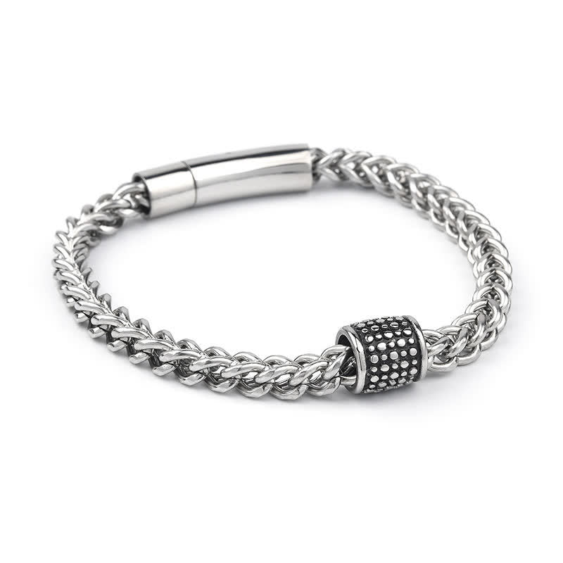 Buddha Stones Verstevigde Armband met gevlochten schakels van titaniumstaal - image 3