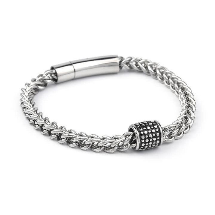 Buddha Stones Verstevigde Armband met gevlochten schakels van titaniumstaal - image 3