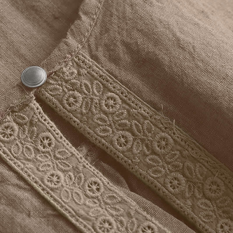 Buddha Stones Casual effen Ronde hals met ronde hals en Mouwlengte . - image 4